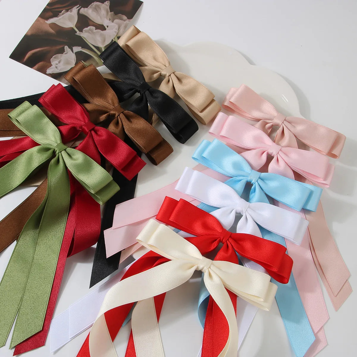 Madeleine Vintage Large Satin Bow